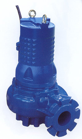 Sub-garant G: blau lackierte Abwasser-Tauchmotorpumpe aus Grauguß in schwerer Ausführung